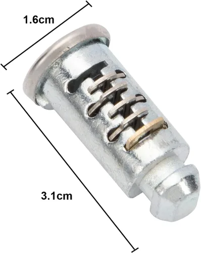 Miniatura 6 de Paquete de 4 núcleos de bloqueo para Thule, repuesto para núcleo de bastidor Thule, cilindro de llave para bloqueo de portabicicletas, cerradura