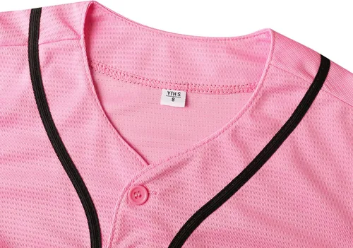 Miniatura 57 de Phoneutrix Camiseta de béisbol en blanco para jóvenes, camisetas de manga corta para niños, uniformes deportivos