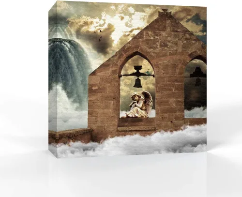 Miniatura 22 de wall26 Lienzo decorativo para pared, imágenes de ángeles, decoración de pared para el hogar, dormitorio, sala de estar, pinturas en lienzo