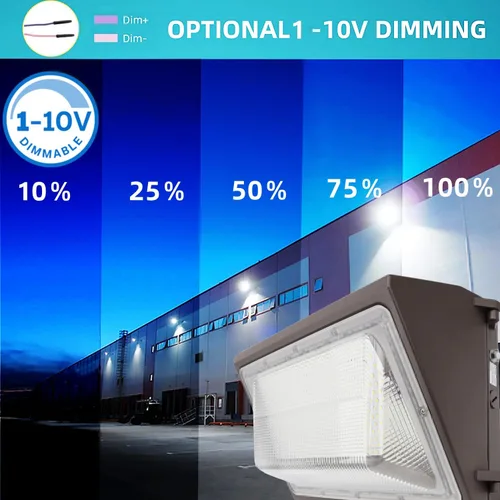 Miniatura 4 de Luminaria LED de Pared Regulable 1-10V de 80W con Fotocélula del Atardecer al Amanecer, 100-277V 11200LM 600-800W Equivalente HPS/HID, 5000K
