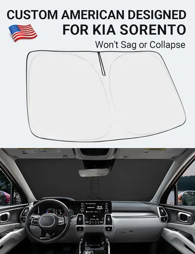 Miniatura 486 de Proadsy Parasol plegable para parabrisas delantero 2026, ajuste personalizado, accesorios para CRV SUV LX EX EX-L EX-L Navi Touring 2017-2022