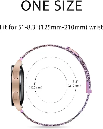 Miniatura 4 de Meliya Correa de metal compatible con Samsung Galaxy Watch 6 - 1.575 pulgadas, 1.732 pulgadas, 1.772 pulgadas, 1.772 pulgadas, correa de repuesto