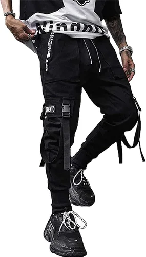 XYXIONGMAO Pantalones deportivos para hombre Techwear Hip Hop Harem Pantalones Streetwear Tactical Track Pants