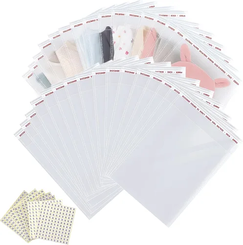 Miniatura 12 de Circloophs Bolsas pequeñas de celofán transparente resellables de 4 x 6 pulgadas, 1000 bolsas autosellantes para productos de embalaje, bolsa