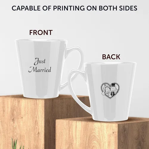 Miniatura 6 de DISCOUNT PROMOS Taza de café con leche de cerámica brillante personalizada de 12 onzas, juego de 10, paquete personalizado a granel, perfecta