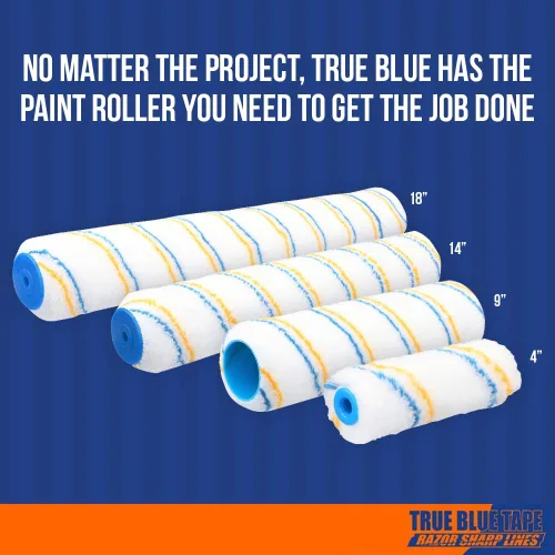 Miniatura 6 de Fundas para rodillos de pintura profesionales True Blue de 18 pulgadas, 18 pulgadas, mejores para todos los tipos de superficies de pintura, paquete