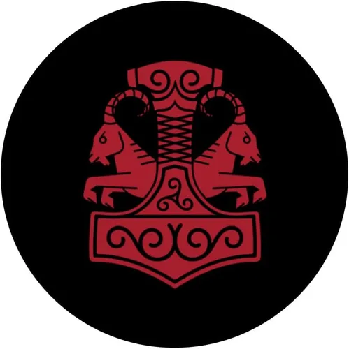 Miniatura 3 de Pagan Viking Mjolnir Norse Scandinavian Thors Hammer PopSockets Swappable PopGrip