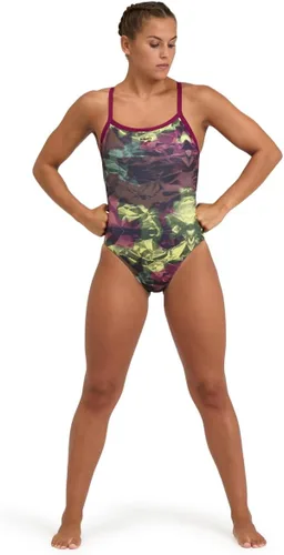 Miniatura 5 de ARENA Performance Hero - Traje de baño de camuflaje para mujer Challenge Back Traje de entrenamiento MaxLife de una pieza