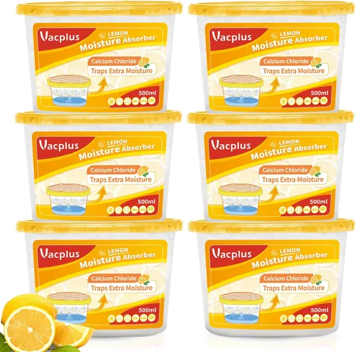 Miniatura 6 de Vacplus - Cajas de absorción de humedad, 10.5 onzas, deshumidificadores fragantes para armario, recolectan la humedad de baños, cocinas y estudios