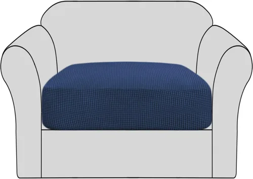 Miniatura 53 de H.VERSAILTEX - Fundas elásticas para cojín de sofá individual, fundas de asiento para silla de sofá, protector de cojín con tejido jacquard de sarga
