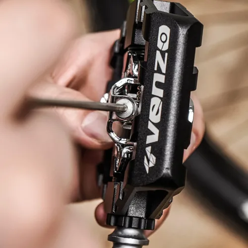 Miniatura 5 de VENZO Click'R - Pedales sellados para bicicleta de montaña Shimano SPD con tacos – Pedales sin clip de doble plataforma para bicicleta de montaña