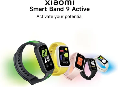 Miniatura 2 de XIAOMI Smart Band 9 Active Versión Global 1.47'' Pantalla Vida de Batería de 18 Días Modos Monitoreo de Salud y Fitness Todo el Día 5ATM (Negro)