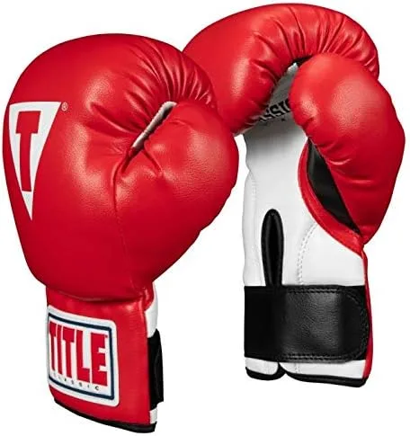 Miniatura 4 de TITLE Boxing Guantes de boxeo clásicos para niños y jóvenes 2.0 - Guantes de boxeo para jóvenes y niños, equipo de boxeo Azul/Blanco/Negro