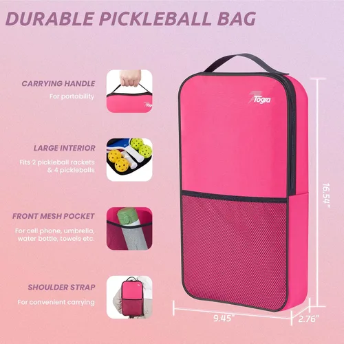 Miniatura 8 de TOGRA Palas de pickleball aprobadas por USAPA, juego de 2 palas de pickleball de fibra de carbono, ligeras raquetas de pickleball de grafito con 4