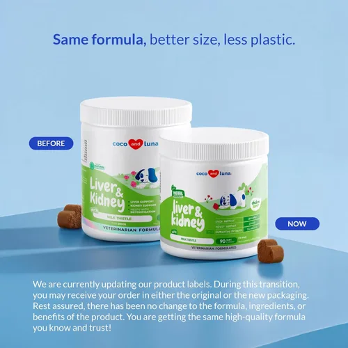 Miniatura 2 de Cardo mariano para perros – 90 masticables suaves – Apoyo hepático y renal – Apoyo hepático con EPA y DHA – Desintoxicación – Suplemento hepático
