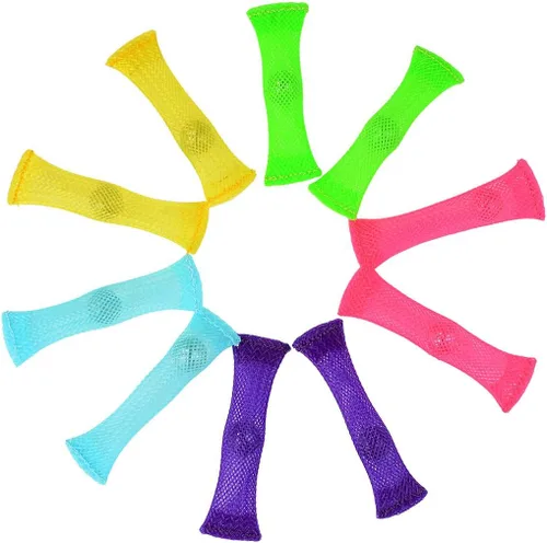 FIDGET TOYS (Paquete de 10, 5 colores) juguete para aliviar el estrés, mejorar la concentración. Para niños y adultos. Ha ayudado a personas con