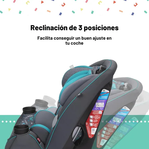 Miniatura 6 de Asiento de coche convertible Disney Grow and Go, orientado hacia atrás de 2.3-18 kg, orientado hacia adelante de 14-29 kg, refuerzo de 18-45 kg, se