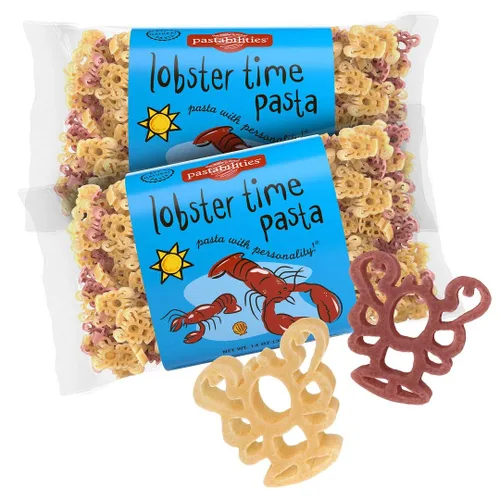 Miniatura 39 de Pastabilities Pasta con forma divertida para niños, sopa de fideos de dinosaurio, divertido dinosaurio con mezcla de sopa temática animal, pasta
