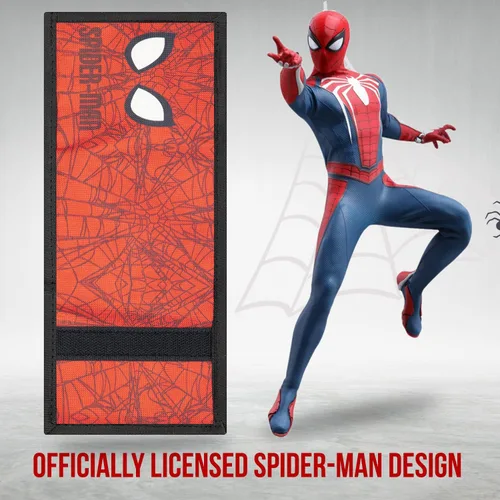 Miniatura 4 de Marvel Cartera de Spiderman para niños, cartera de hombre con Vengadores, cartera de hombre araña para niños, cartera plegable de Vengadores