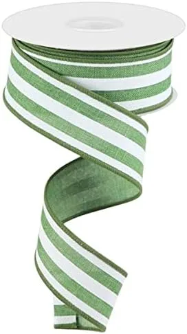 Miniatura 5 de Cinta de borde con alambre de rayas verticales, 10 yardas (negro, blanco, 1.5 pulgadas)