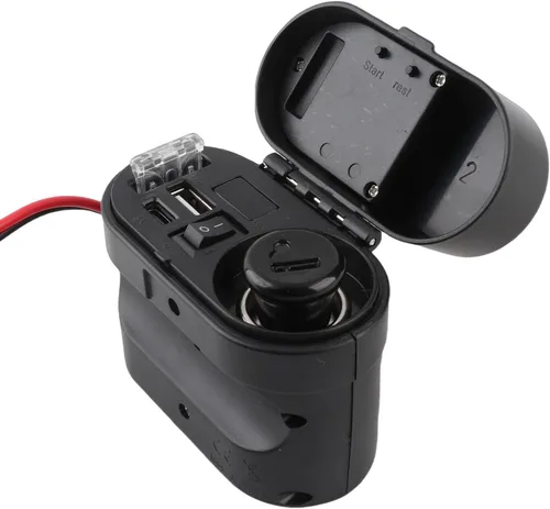 Miniatura 8 de Adaptador de teléfono USB dual para motocicleta, enchufe y voltaje para encendedor de cigarrillos