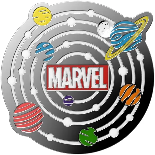 Miniatura 5 de PopSockets Agarre adhesivo para teléfono, soporte, soporte para teléfono, Marvel - Universo esmaltado Universo Esmalte
