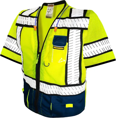 Miniatura 12 de KwikSafety - Chaleco de seguridad SHERIFF & SPECIALIST [Bolsillos de uso múltiple] Chaleco reflectante Clase 2 ANSI OSHA para hombres
