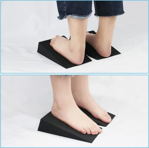 Miniatura 6 de Tabla Inclinada de Cuña de Espuma, Actualizador de Estiramiento de Pantorrillas de 2 Piezas, Cuñas para Sentadillas para Yoga, Rehabilitación