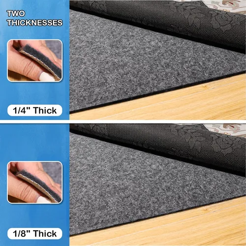 Miniatura 3 de Almohadillas antideslizantes de 8 x 10 pies, 100% impermeables, extra grandes, antideslizantes para todos los pisos y acabados, alfombra protectora