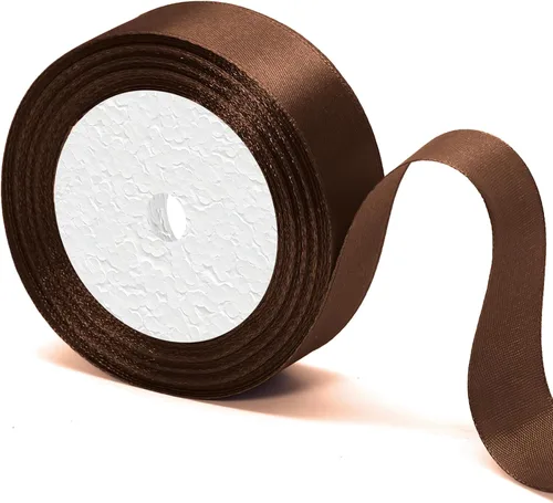 Miniatura 14 de Cinta de satén negra de 1 pulgada x 25 yardas, perfecta para ramos de boda, envolver regalos, manualidades y costura