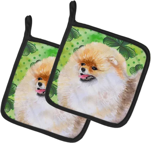 Miniatura 50 de Caroline's Treasures BB9655PTHD - Juego de soportes para ollas de cocina resistentes al calor, almohadillas calientes para horno, 7 1/2 x 7 1/2