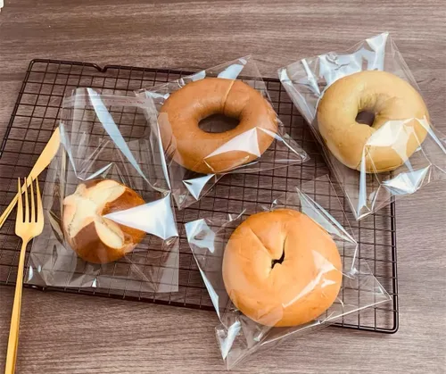 Miniatura 7 de Bolsas transparentes resellables de celofán buenas para panadería, velas, jabón, galletas, 100 unidades, 200 unidades, 300