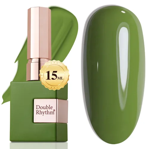 Miniatura 52 de Double Rhythm 15ml de esmalte de uñas en gel, color puro, mismo color, misma botella, esmalte de uñas de remoción para arte de manicura en salón