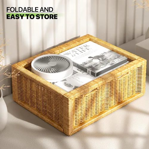 Miniatura 10 de Magshion Ventilador de escritorio plegable de 7.5 pulgadas con luz nocturna, ventilador pequeño oscilante de 120°, 4 velocidades, alimentado por USB