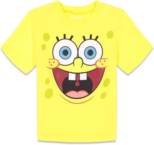 Miniatura 2 de Nickelodeon Bob Esponja Squarepants - Conjunto de camiseta y pantalones cortos de malla para niños