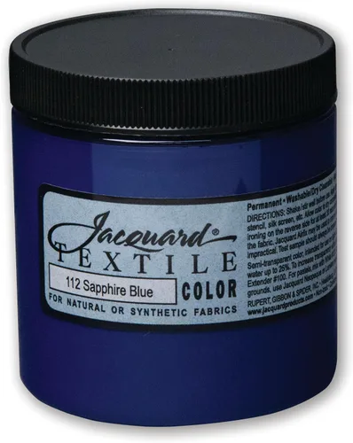 Miniatura 36 de Jacquard Pintura Textil 8 Oz Negro