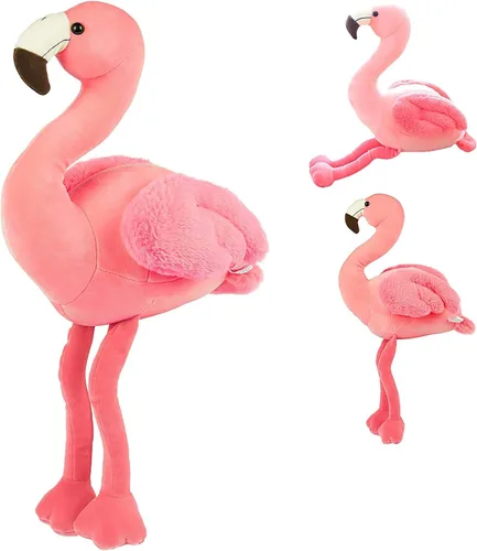 Peluche de flamenco suave de 16 pulgadas de alto, juguetes de peluche de flamenco rosa para decoración del hogar, animales de peluche, regalo para