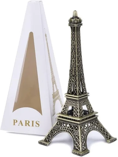 Miniatura 5 de Nightwolf® 5.9 pulgadas bronce Paris Torre Eiffel modelado hierro arte arte regalo para decoración del hogar estatuas
