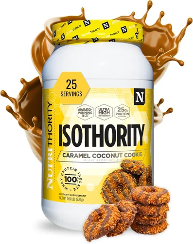 Miniatura 11 de Nutrithority - Polvo de proteína de suero aislado Isothority con proteína ultraabsorbible y BCAA para construir músculo y acelerar la recuperación