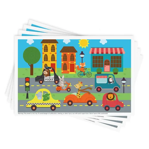 Miniatura 11 de Babebay Manteles individuales desechables adhesivos para bebés, niños y niños pequeños, manteles individuales adhesivos para mesa de restaurante, 12