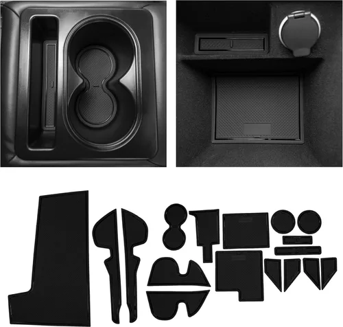 CupHolderHero Compatible con accesorios Nissan Maxima 2015-2023 - Insertos de portavasos antideslizantes antipolvo, tapetes para consola central,