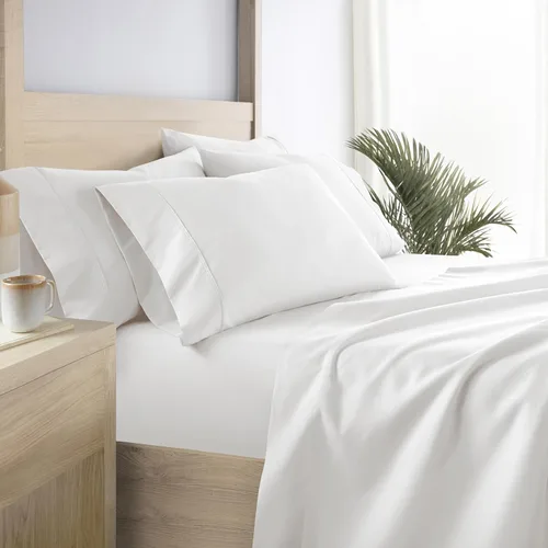 Miniatura 72 de Linen Market Sábanas para cama de tamaño King (azul claro) – Duerme mejor que nunca con estas sábanas King suaves y refrescantes – Bolsillo profundo
