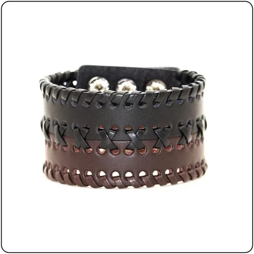 Miniatura 2 de Punk Rock - Pulsera de cuero trenzado ancho