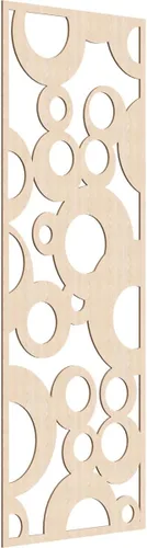 Miniatura 190 de Farwell Paneles de pared decorativos de madera con calado, 13 3/8 pulgadas de ancho x 34 3/8 pulgadas de alto x 1/4 de alto, roble rojo rojo