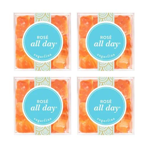 Miniatura 7 de Sugarfina Rose All Day Bears - Gomitas de oso pequeño cubo de caramelo, 3.8 onzas, 1 unidad