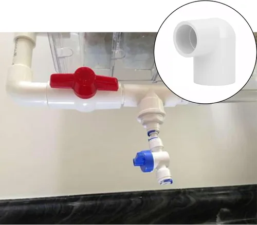 Miniatura 7 de 8Pack 1" x 3/4" PVC Increaser/Reducer 90 Degree Elbow PVC Pipe Fittings (Socket x Socket) Schedule 40 PVC Slip Reducing 90° Elbow Pipe Fittings for