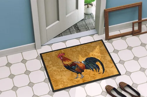 Miniatura 4 de Caroline's Treasures 8651MAT - Felpudo de gallo de 18 x 27 pulgadas, para interiores y exteriores, para entrada, antideslizante, lavable, de pelo