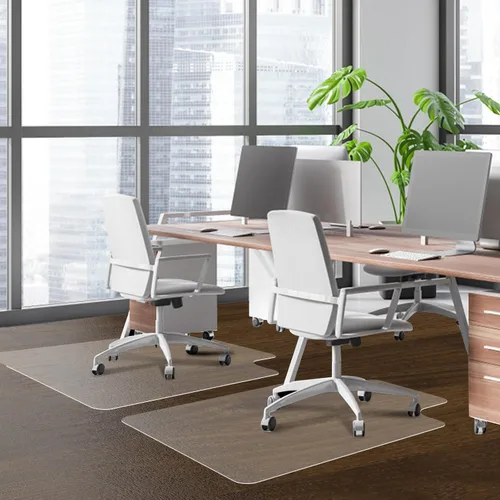 Miniatura 5 de Alfombrilla para silla de oficina para suelos de madera dura - 36"x47" Alfombrillas para silla de escritorio Protector de suelo para el hogar