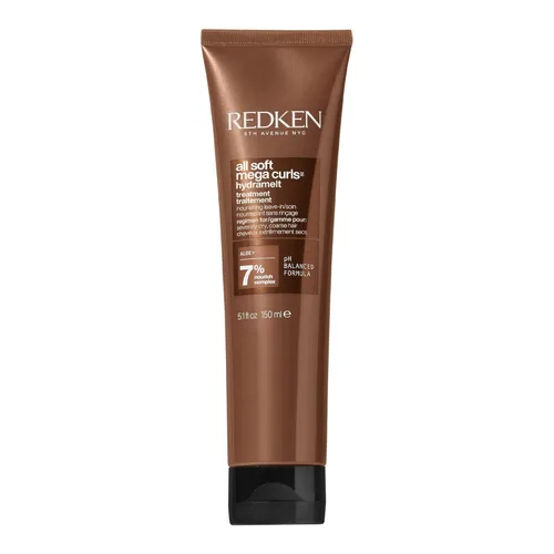 Redken All Soft Mega Curls Hydramelt - Tratamiento sin enjuague para cabello rizado y rizado extremadamente seco, loción hidratante para el cabello,