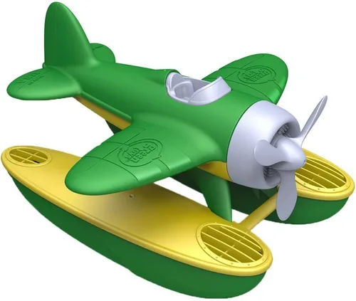 Green Toys Hidroavión en Color Verde - Libre de BPA, Hidroavión Libre de Ftalatos para Mejorar el Agarre en Pinza. Juguetes y Juegos, 9 x 9.5 x 6